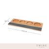 Acacia Wood Wine Flight Board by TwineÂ®
