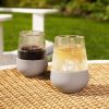 Glass FREEZEâ„¢ Wine Glass (set of two) in Gray by HOSTÂ®