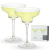 Angled Crystal Margarita Glasses by ViskiÂ®