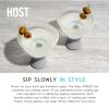Glass FREEZEâ„¢ Martini Glass (set of two) in Gray by HOSTÂ®