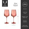 Reserve Nouveau Wine Glasses in Pomelo Viski