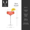 Angled Crystal Amaro Spritz Glasses by ViskiÂ®