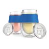 Wine FREEZEâ„¢ Cooling Cups in Blue (set of 2) and lids by HOS