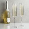 Laurel Crystal Champagne Flutes ViskiÂ®