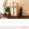 2-Bottle Vintage Trunk Wine Box by TwineÂ®