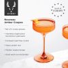 Reserve Nouveau Crystal Coupes in Amber ViskiÂ®