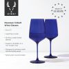 Reserve Nouveau Crystal Wine Glasses in Cobalt ViskiÂ®