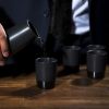 5-Piece Stoneware Sake Set in Black ViskiÂ®