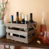 Wooden 6-Bottle Crate by TwineÂ®