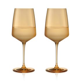 Reserve Nouveau Wine Glasses in Topaz Viski