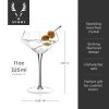 Seneca Crystal Diamond Martini Glasses ViskiÂ®