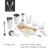 17-Piece Stainless Steel Barware Set in Silver ViskiÂ®