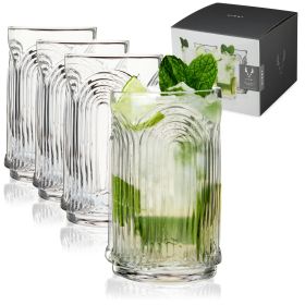 Deco Beau Crystal Highball Glasses ViskiÂ®