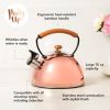 Hadley Tea Kettle in Rose Gold by Pinky Up