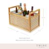 Rattan & Wood Beverage Tub by Twine Livingâ„¢
