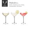 Seneca Crystal Diamond Martini Glasses ViskiÂ®
