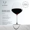 Reserve Inez Crystal Burgundy Glasses ViskiÂ®