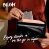 V.I.P. Black Incognito Clutch Flask BlushÂ®