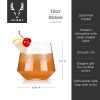 Raye Crystal Angled Cocktail Tumblers ViskiÂ®