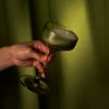 Reserve Nouveau Crystal Coupes in Sage ViskiÂ®