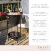 Black Beverage Tub with Stand & Tray by Twine LivingÂ®