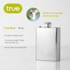 TrueFlaskâ„¢: 4 oz Stainless Steel Flask