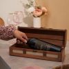 1-Bottle Vintage Striped Trunk Wine Box by TwineÂ®