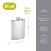 TrueFlaskâ„¢: 4 oz Stainless Steel Flask