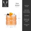 Pacific Crystal Tiki Lowball Tumblers ViskiÂ®