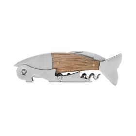 Fish Wood and Stainless Steel Corkscrew Foster & Ryeâ„¢
