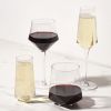 Seneca Crystal Faceted Wine Glasses ViskiÂ®