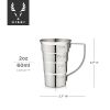 Harrison Stepped Jigger in Silver ViskiÂ®