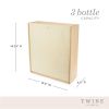 3-Bottle Wood Wine Box by TwineÂ®