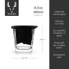 2-piece Glacier Mountain Ice Mold with Glass Set ViskiÂ®