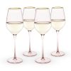 Rose 14 oz. Crystal White Wine Glass Set of 4 by TwineÃ‚Â®