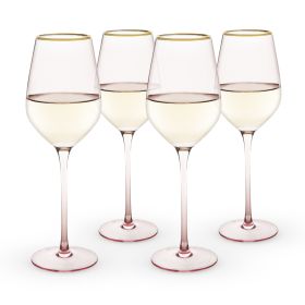 Rose 14 oz. Crystal White Wine Glass Set of 4 by TwineÃ‚Â®