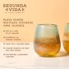 Playa Bonita Stemless Recycled Wine Glass Set by Twine Livin
