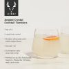 Raye Crystal Angled Cocktail Tumblers ViskiÂ®