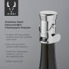 Harrison Heavyweight Champagne Stopper in Silver ViskiÂ®