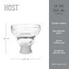 Glass FREEZEâ„¢ Margarita Glass in Gray (set of two) by HOSTÂ®