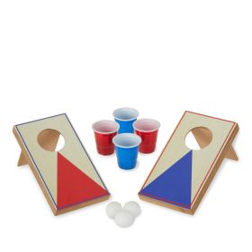 Mini Cornhole Pong Set by True