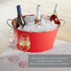 Big Red Galvanized Metal Tub by TwineÂ®