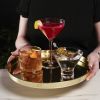 Belmont Round Serving Tray in Gold ViskiÂ®