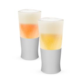Glass FREEZEâ„¢ Beer Glass in Gray (set of two) by HOSTÂ®