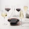 3-Piece Raye Crystal Angled Bordeaux Glass and Decanter Set
