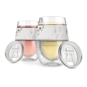 Wine FREEZEâ„¢ in Marble (set of 2) By Host