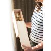 1-Bottle Paulownia Wood Champagne Box by TwineÂ®