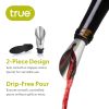 Duo Bottle Stopper And Pour Spout in Black by True