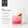 Deco Beau Crystal Lowball Tumblers ViskiÂ®