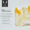 Deco Beau Crystal Highball Glasses ViskiÂ®